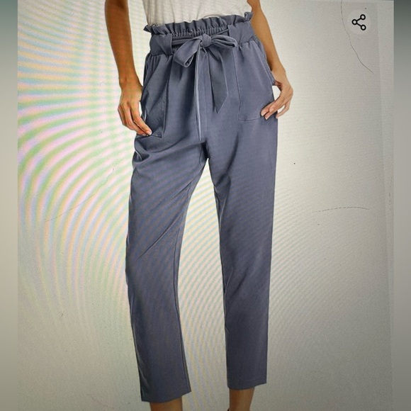 Grace Karin Pants - Grace Karin Women’s Cropped Paper Bag Pants, Size S